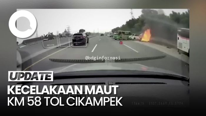 Detik-detik Kecelakaan Maut Km 58 Tol Cikampek