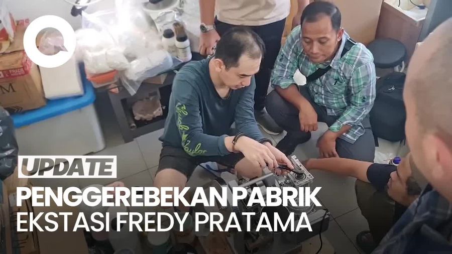 Detik-detik Polisi Gerebek Pabrik Ekstasi Fredy Pratama di Sunter