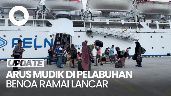 Suasana Pelabuhan Benoa Bali H-1 Lebaran Masih Ramai Pemudik