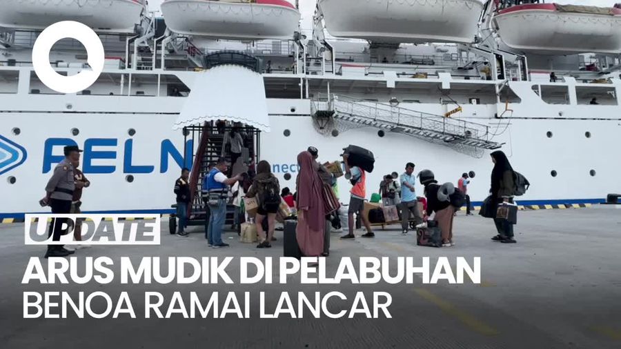 Suasana Pelabuhan Benoa Bali H-1 Lebaran Masih Ramai Pemudik