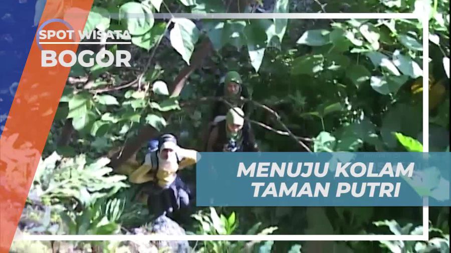 Naik ke Puncak Tebing Menuju Kolam Taman Putri, Bogor