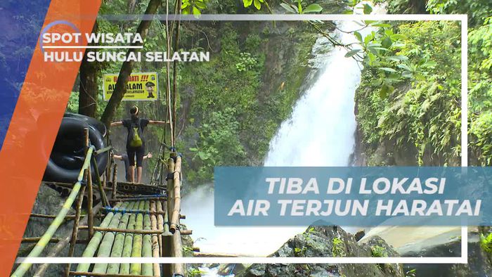 Menikmati Suasana Asri di Air Terjun Haratai Hulu Sungai Selatan