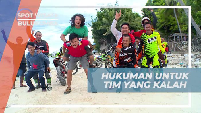 Menggendong Tim yang Menang, Hukuman Bagi yang Kalah Balap Motor Trail, Bulukumba