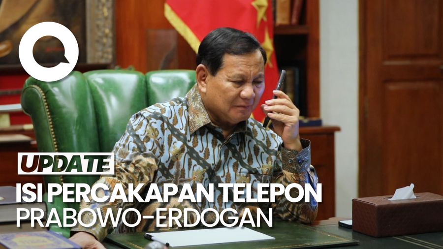 Momen Prabowo Ditelepon Erdogan, Dapat Ucapan Selamat Menang Pilpres