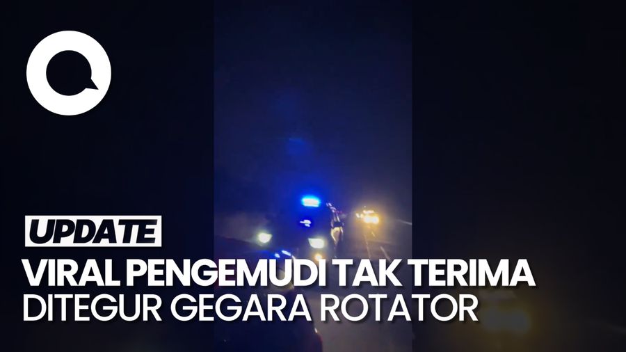 Polisi Pastikan Pengemudi Viral Pakai Rotator Bukan Anggota Densus