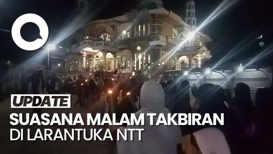 Suasana Malam Takbiran di Larantuka NTT