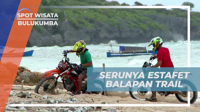 Tantangan Asik Estafet Balapan Trail di Bulukumba