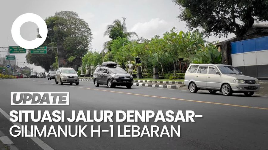 Jalur Denpasar-Gilimanuk Ramai Lancar di H-1 Lebaran