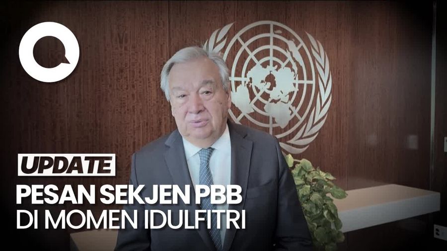 Pilu Sekjen PBB Teringat Situasi Gaza-Sudan di Momen Idul Fitri