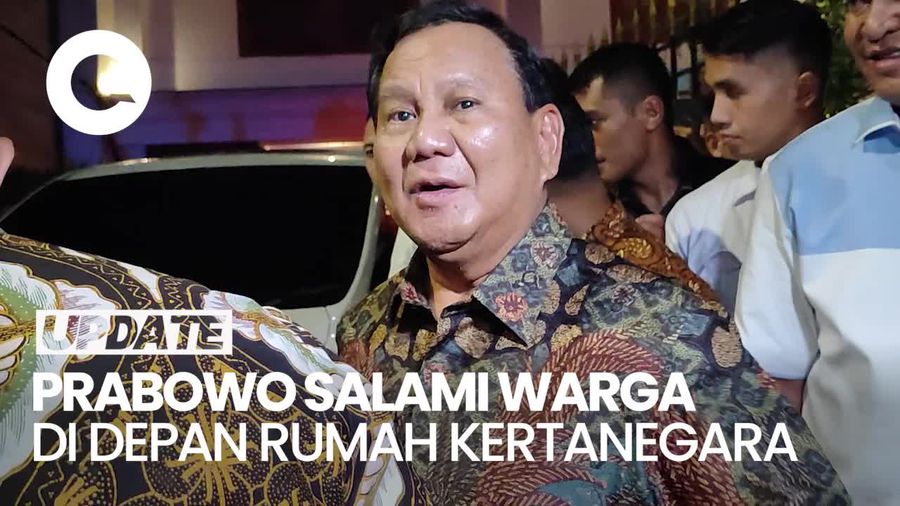 Prabowo Keluar dari Rumah Kertanegara Seusai Open House, Salami Warga
