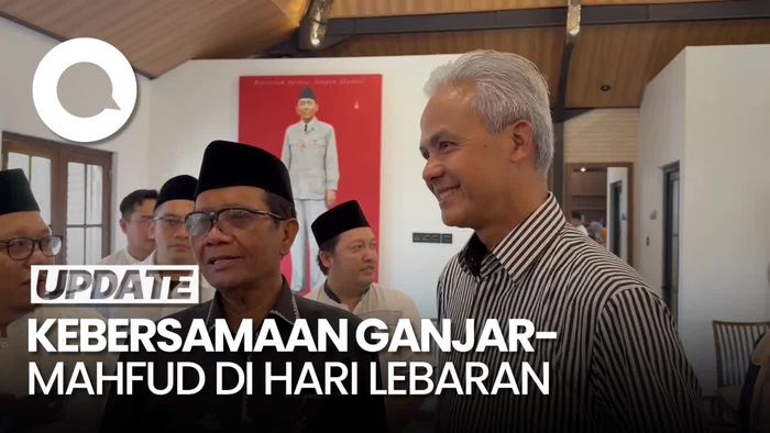 Mahfud Md Sowan ke Rumah Ganjar di Sleman Seusai Salat Id