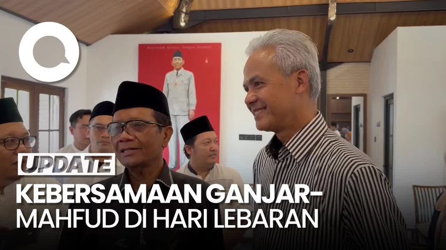 Mahfud Md Sowan ke Rumah Ganjar di Sleman Seusai Salat Id