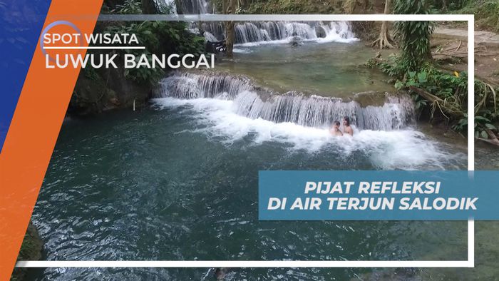 Menikmati Nyamannya Pijatan Alami Air Terjun Salodik, Luwuk Banggai