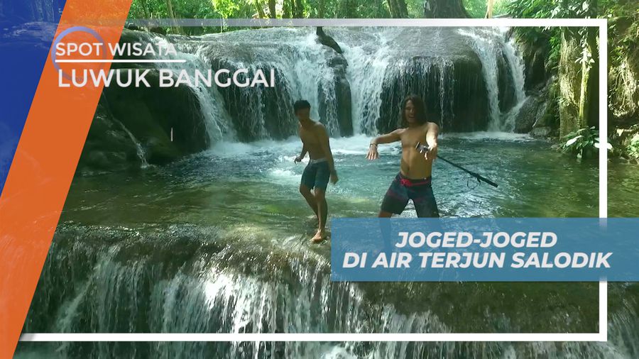 Menikmati Keseruan, Berjoget Ria di Air Terjun Salodik, Luwuk Banggai