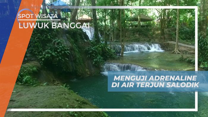 Mengasah Nyali, Melompat di Kolam Alami Air Terjun Salodik, Luwuk Banggai