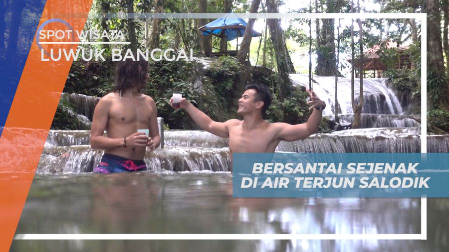Bersantai Menikmati Suasana Alam Air Terjun Salodik yang Tenang, Luwuk Banggai