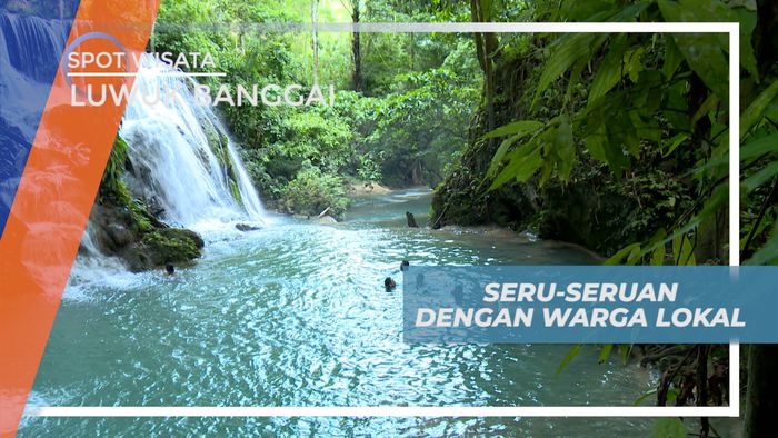 Seru-seruan Habiskan Waktu Bareng Warga Lokal di Air Terjun Salodik, Luwuk Banggai
