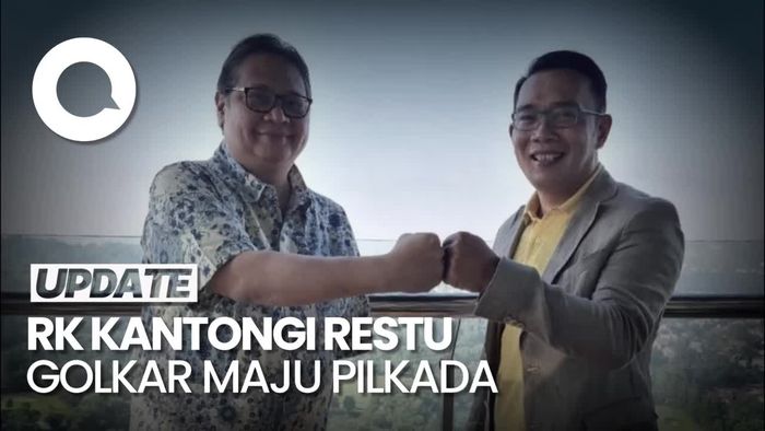 Airlangga Beri Restu Ridwan Kamil di Pilkada Jakarta Maupun Jabar