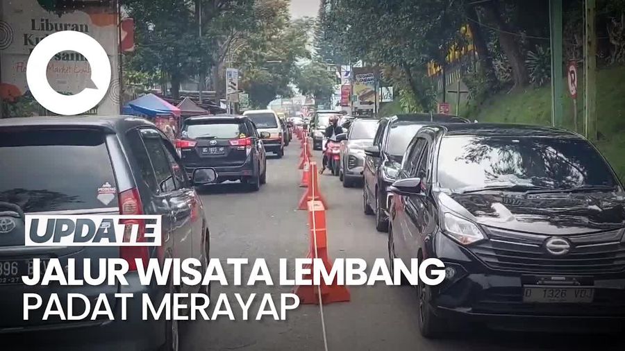 Jalur Wisata Lembang Padat Merayap di Hari Pertama Lebaran