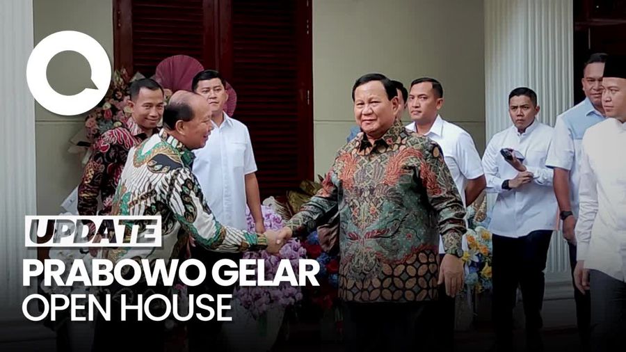 Tiba di Kertanegara, Prabowo Gelar Open House
