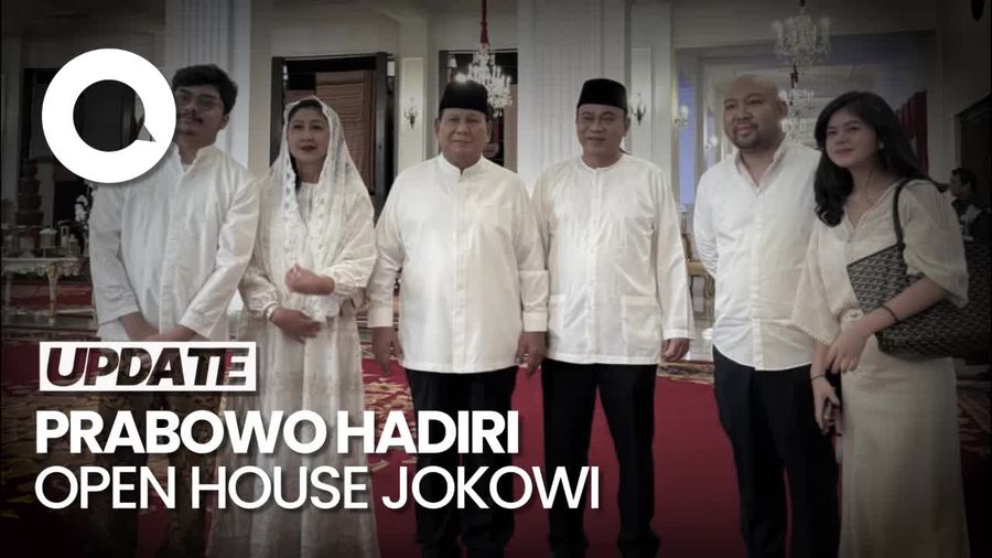 Prabowo Hadiri Open House Jokowi di Istana, Didampingi Didit