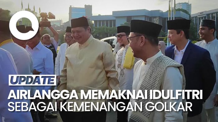 Airlangga: Idul Fitri Tahun Ini Sejalan dengan Kemenangan Golkar di Pemilu