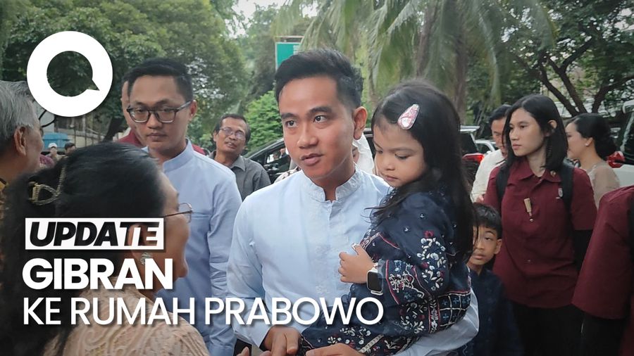 Gibran dan Keluarga Tiba di Kertanegara Ikut Open House Prabowo