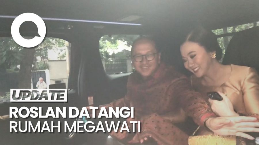 Momen Ketua TKN Rosan Roeslani saat Balik Lagi ke Rumah Megawati