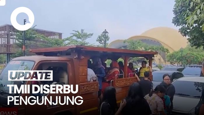 TMII Ramai Pengunjung di Libur Lebaran Idul Fitri