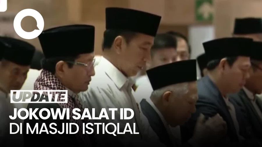 Suasana Khusyuk Salat Id di Masjid Istiqlal