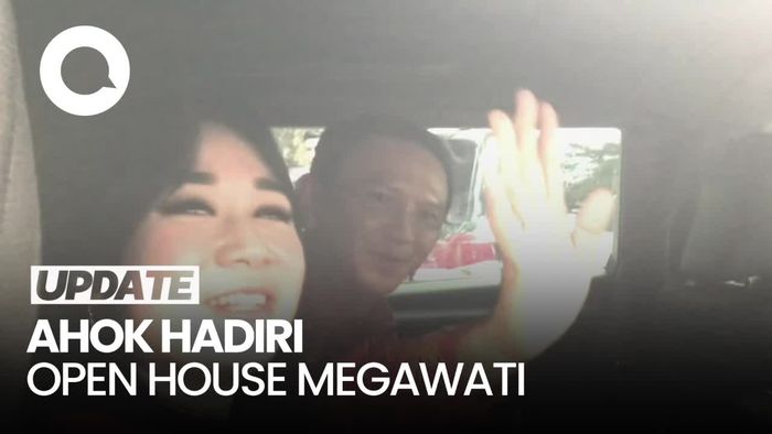 Ahok Datang ke Open House Terbatas Megawati Didampingi Istri