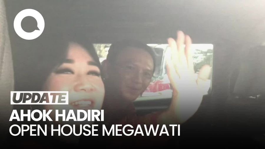 Ahok Datang ke Open House Terbatas Megawati Didampingi Istri