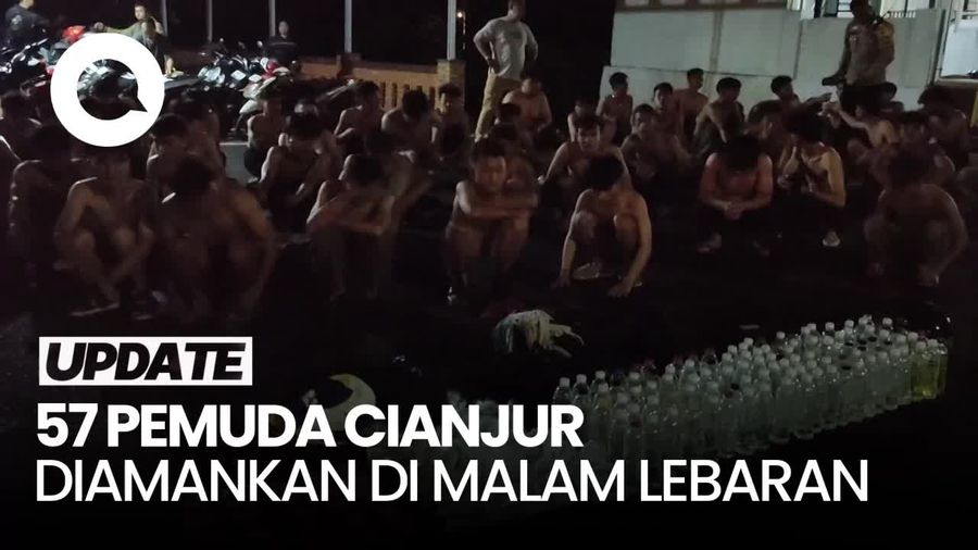Pesta Miras-Obat di Malam Lebaran, 57 Pemuda Cianjur Diamankan Polisi