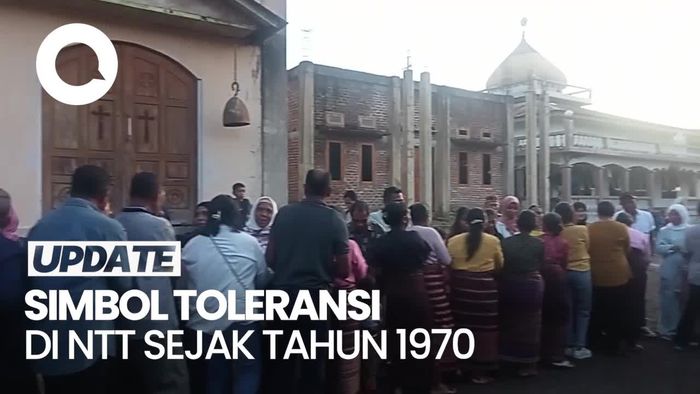 Potret Gereja dan Masjid di NTT yang Lokasinya Berdampingan