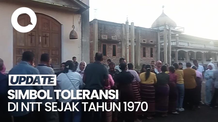 Potret Gereja dan Masjid di NTT yang Lokasinya Berdampingan