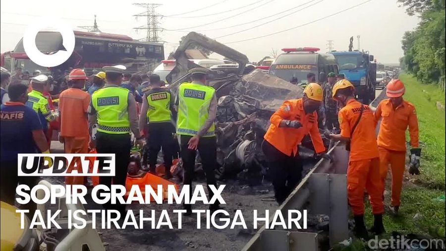 Sopir Gran Max yang Kecelakaan Maut di Cikampek Alami Microsleep