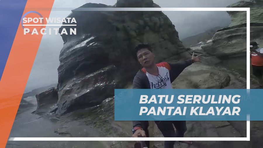 Batu Seruling, Mengeksplor Keajaiban Alam di Pantai Klayar, Pacitan