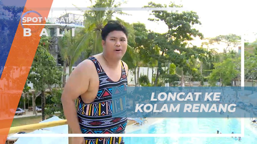 Uji Nyali Melompat ke Kolam Renang dari Atas Ketinggian, Bali