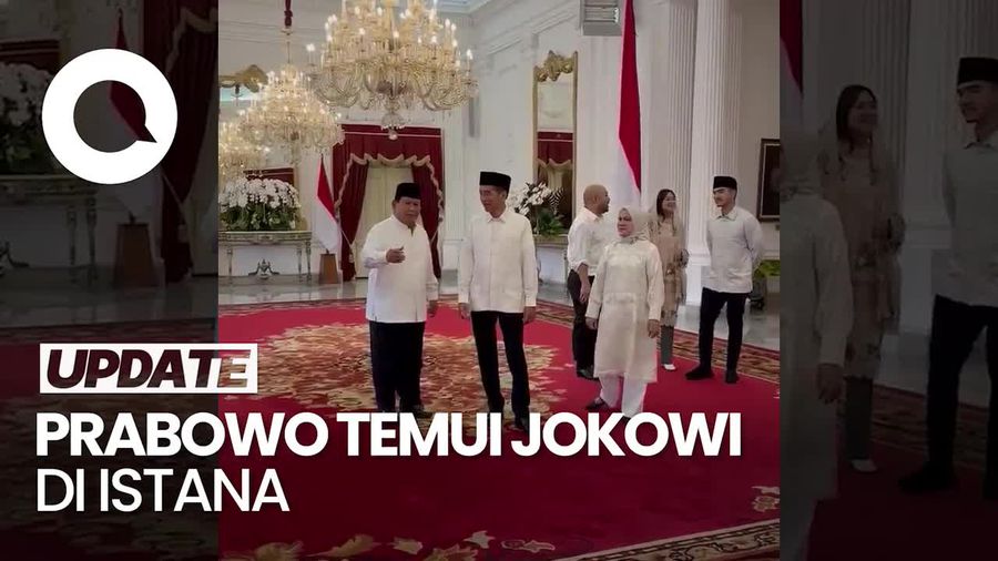 Momen Prabowo Sambangi Jokowi Lagi di Istana