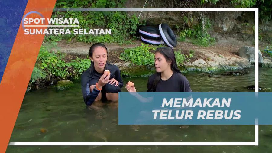 Mencicipi Telur Rebus yang Dimasak Secara Alami, Danau Ranau Sumatera Selatan