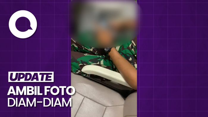 Heboh Pria Berseragam TNI Kepergok Foto Penumpang Wanita Lagi Tidur di KA
