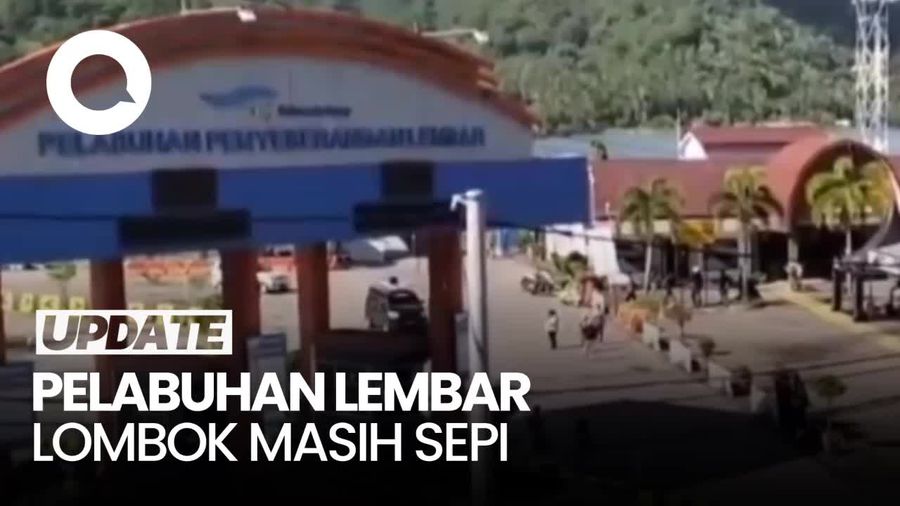 Suasana Pelabuhan Lembar Lombok di H+2 Lebaran