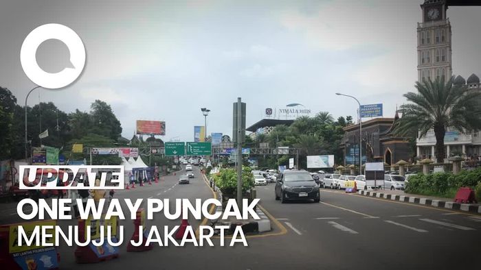 Jalur ke Puncak Ditutup, One Way Menuju Jakarta Diterapkan