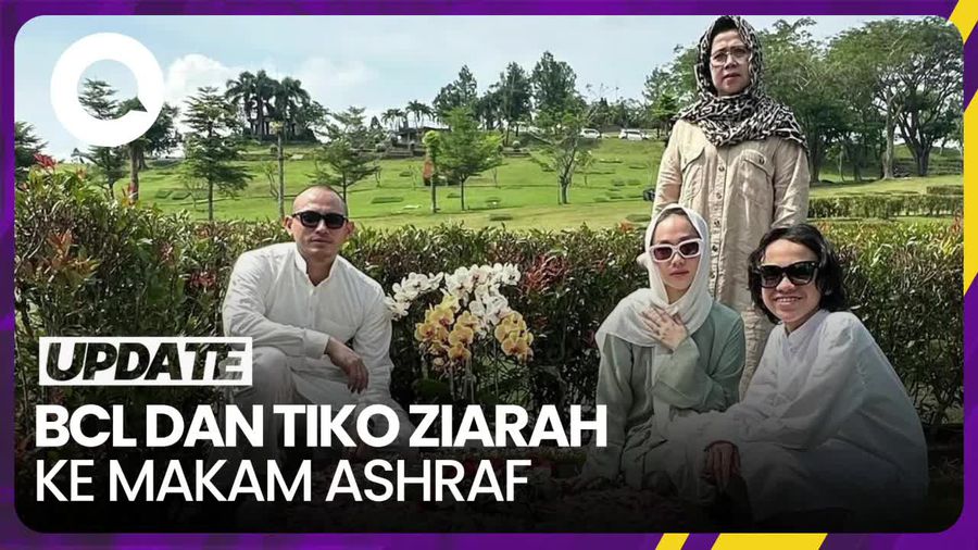 Potret BCL dan Keluarga Ziarah ke Makam Ashraf Sinclair Saat Lebaran