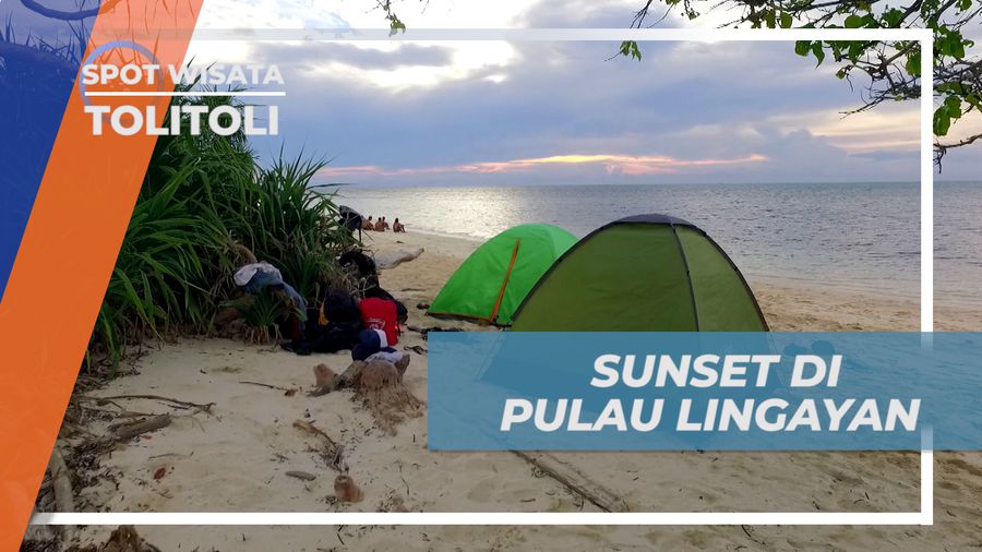 Menikmati Sore di Tepi Pantai Pulau Lingayan Sambil Melihat Indahnya Sunset, Tolitoli