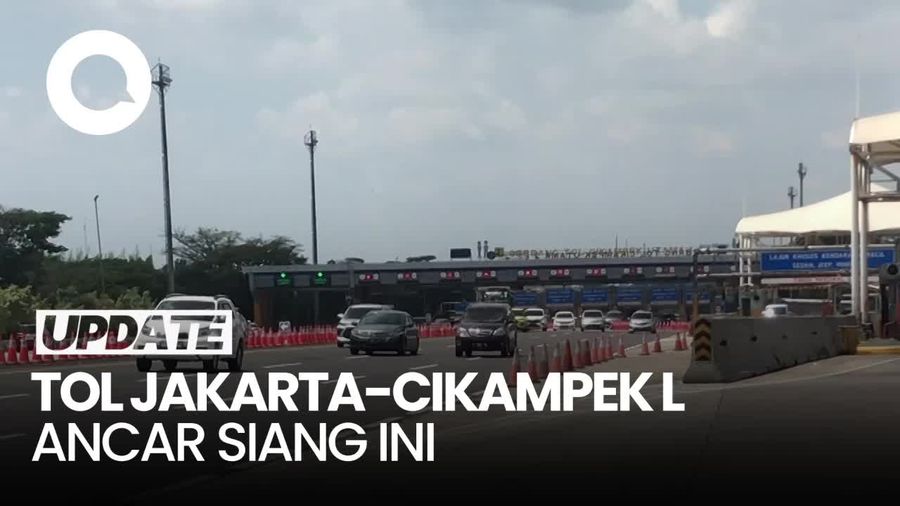 Arus Balik Lebaran, Gerbang Tol Cikampek Utama Lancar Siang Ini