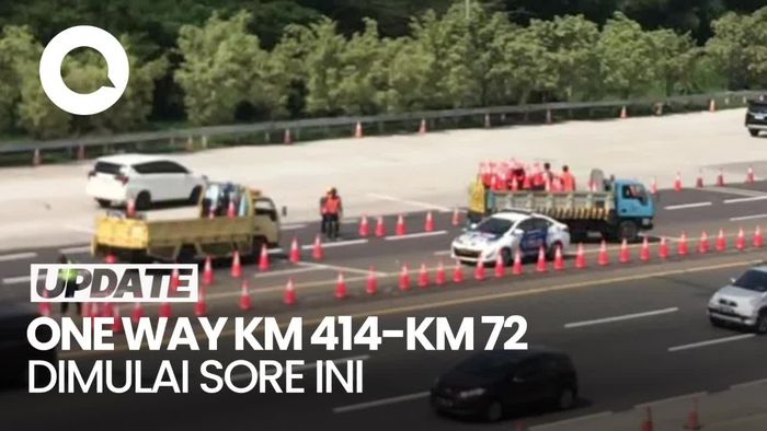 One Way Arus Balik GT Kalikangkung-Km 72 Cipali Mulai Pukul 15.00 WIB