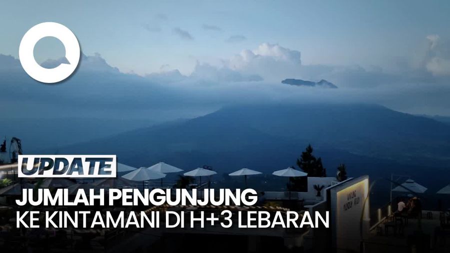 H+3 Lebaran, 3.500 Pengunjung Nikmati Senja di Kintamani