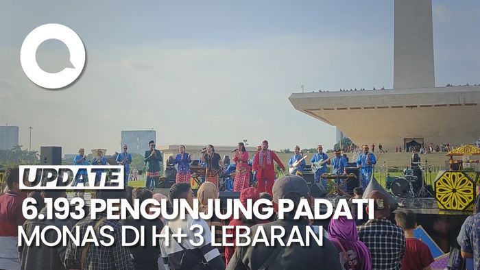 Jumlah Pengunjung Monas di H+3 Lebaran