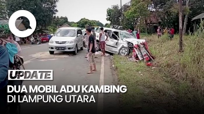 Tabrakan 2 Mobil di Lampung Utara, Kakek dan Cucu Tewas